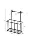Snap-On Metal Towel Hanger Organizer for Cabinet Door White – No Drilling Required, in & Out of Cabinet Kitchen Bathroom Organizer Rack - 2