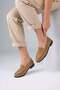 Veli̇n Genuine Leather Hand-Sewn Women's Daily Shoes Suede Mink - 3
