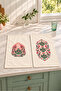 Tea Corner Teapot and Cup Patterned 2-Piece Kitchen Towel Set 35X55 - 2