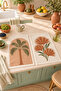 Palm Dune Cream Palm and Fan Leaf Patterned Tropical 2-Piece Kitchen Towel Set 35X55 - 7
