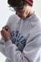 Oversize Printed Crew Neck Sweatshirt - 5