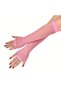 80S 90S Retro Neon Pink Fishnet Fingerless Gloves 26cm - 2