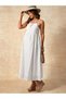 Rochie maxi, alb - 5