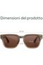 Fury Sunglasses 51mm in Sandstone Smart AI Glasses with Dark Amber Lenses - 8