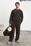 Atticus men's round neck bitter brown sweatshirt - 4