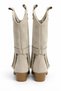 Fluxy Tasseled Metal Detailed Pointed Toe Thick Heeled Women's Cowboy Boots - 3