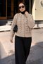 Ruffled Front Knitwear Cardigan Tsd260337 Mink - 4