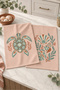 Turtle Coast Powder Green Sea Turtle Patterned 2-Piece Kitchen Towel Set 35X55