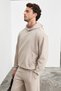 Enrique men's beige hooded sweatshirt - 5