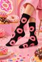 Special Boxed Set with Donut Patterned Unisex Socks and Donut Keychain Gift - 3