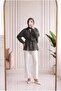 Vasfiye Front Pleated Detailed Ribbed Shirt-Nl1085 Khaki