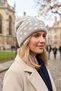 Women's Polka Dot Soft Plush Beanie Soft Textured Folded Winter Snow Beanie - 3