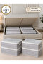 4 Pieces of Sofa Bed Storage Bag - under Bed Organizer Bag 64 X 45 X 22 cm