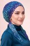 Women's Multi-Colored Leopard Patterned Ready-To-Wear Scarf with Tie at the Back, Practical Shawl Bonnet
