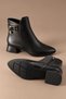 Clavia Metal Buckle Zippered Short Heeled Casual Women's Boots - 2