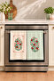 Ladybug Ladybug and Flower Patterned 2-Piece Kitchen Towel Set 35X55 - 3