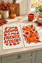 Autumn Edit Autumn Flower Patterned 2-Piece Kitchen Towel Set 35X55 - 4