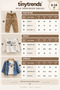 Baby Boy Denim Jacket Sweatshirt Pants 3-Piece Set - 3