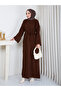 Women's Tie-Up Oversize Pearl-Detail Tricot Dress Test - 5