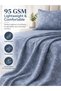 Bedsheet Set, Teal Blue Floral Pattern, 100% Cotton, 95 GSM - 5