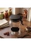 1600 ml Black Ribbon Bow Jar with Glass Metal Lid - 5