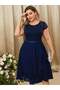 Rochie de ocazie, albastru - 5