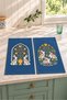 Rabbit Meadow Rabbit and Flower Patterned 2-Piece Kitchen Towel Set 35X55 - 3
