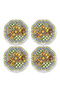 Sanora Melamine 28 cm 4-Piece Plate Set
