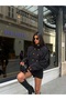 Buttoned Stand Collar Jacket - 5