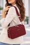 Women's Suede 5-Compartment Shoulder and Crossbody Bag (Size 27X18 cm) - 6