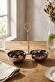 Aurea 2-Piece Steel Presentation Tray, Snack Tray, and Fruit Tray - 4