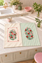 Ladybug Ladybug and Flower Patterned 2-Piece Kitchen Towel Set 35X55