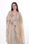 Embroidered kaftan with a belt at the waist, ladies belted kaftan dress - 3
