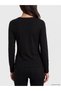 Peak New Season Black Double-Breasted Ruched Soft-Touch Blouse - 4