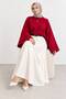 Women's Crew Neck Oversize Wide Sleeve Knitwear Sweater - 3