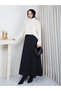 Women's Hair Patterned Half Fisher Knit Sweater - 4
