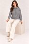 Women's Turtleneck Geometric Patterned Long Sleeve Knitwear Sweater - 2