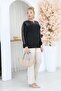 Plus Size Leather Detailed Stone Blouse - 8