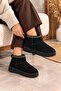 Women's Fur Lined Suede Short Boots Warm Sole Comfortable Daily Winter Mini Boots - 4