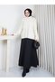 Women's Hair Patterned Half Fisher Knit Sweater - 6