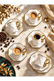 Dmr Life Motto 6-Piece Porcelain Coffee Cup Set 90ml - 4