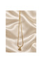 Xuping Cube Box Chain Minimal Necklace with White Zircon Stone and Letter A, Xp Stamped Letter Steel Necklace (Letter a Is 50 cm Chain) - 2
