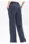Women's Elastic Waist Lace-Up Wide Leg Comfortable Cut Casual Sweatpants - 3
