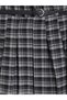 Alita City Farkıyla Xside Black Plaid Mini Women's Skirt - 3