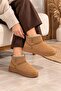Women's Fur Lined Suede Short Boots Warm Sole Comfortable Daily Winter Mini Boots - 3