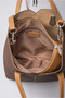 Women's Shoulder Bag with Mirror Charm Accessory, Textured Daily Stylish Handbag, Brown 18344 - 7