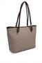 Coffee Yellow - Brown Plaid Line Square Women's Shoulder Bag Sp1282 - 3