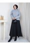 Women's Hair Patterned Half Fisher Knit Sweater - 6