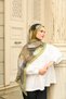 Allure Soyut Brush Pattern Tencel Shawl - 2
