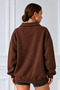 Women's Polo Collar Cotton Soft Fabric Oversize Sweatshirt - 8